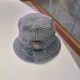 DIOR Dior fisherman hat women show face small 2023 new washed and old Harajuku style sunshade basin hat summer sunscreen hat