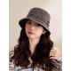 DIOR Dior fisherman hat women show face small 2023 new washed and old Harajuku style sunshade basin hat summer sunscreen hat