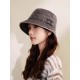 DIOR Dior fisherman hat women show face small 2023 new washed and old Harajuku style sunshade basin hat summer sunscreen hat