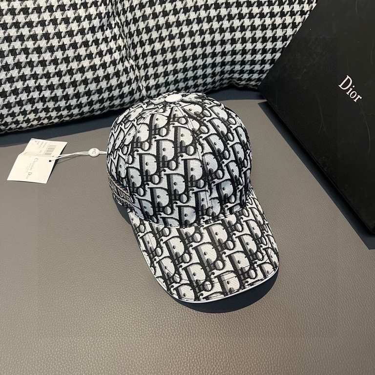 DiorWith box cloth bag, Dior (Dior) new original single baseball cap, Dior old flower, retro flavor, counter out-of-stock popular, 11 open mold customized, original canvas material   head layer cowhide, cotton lining, li