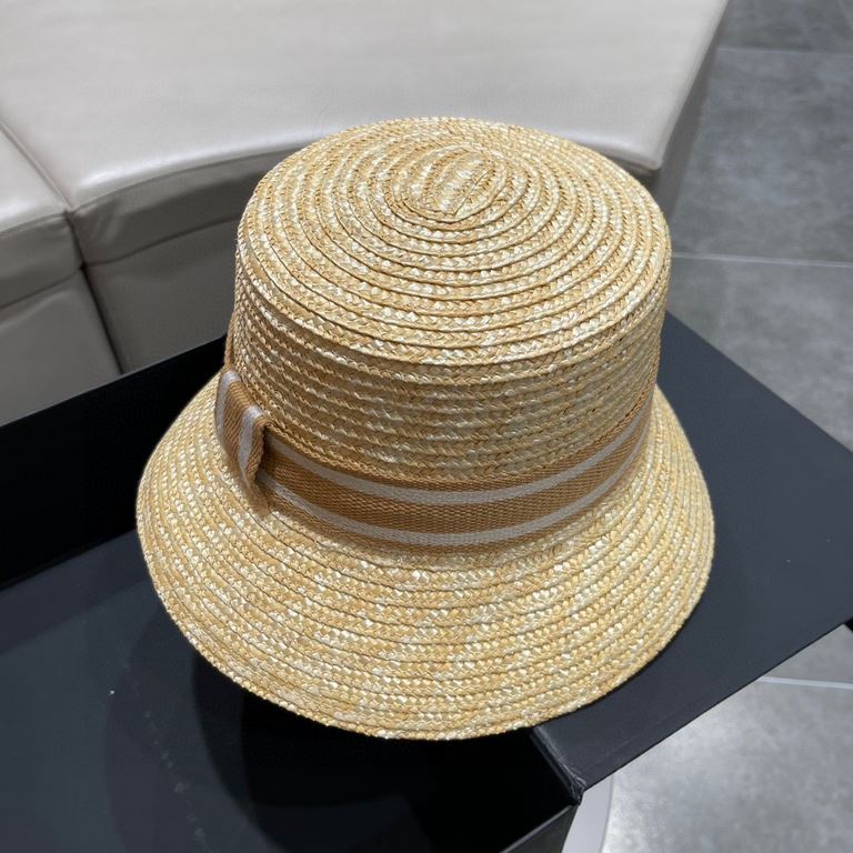 Dior Dior spring and summer new Korean version of the net red pop models straw hat, sun hat, beach sun hat cap, celebrity style, with webbing