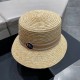 Dior Dior spring and summer new Korean version of the net red pop models straw hat, sun hat, beach sun hat cap, celebrity style, with webbing