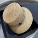 Dior Dior spring and summer new Korean version of the net red pop models straw hat, sun hat, beach sun hat cap, celebrity style, with webbing