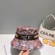 Dior DIOR] official website synchronization on-line flower Korean version of the new heavy custom models 11 original single quality men and women universal fisherman hat Mian Ma geological fabric original quality counter