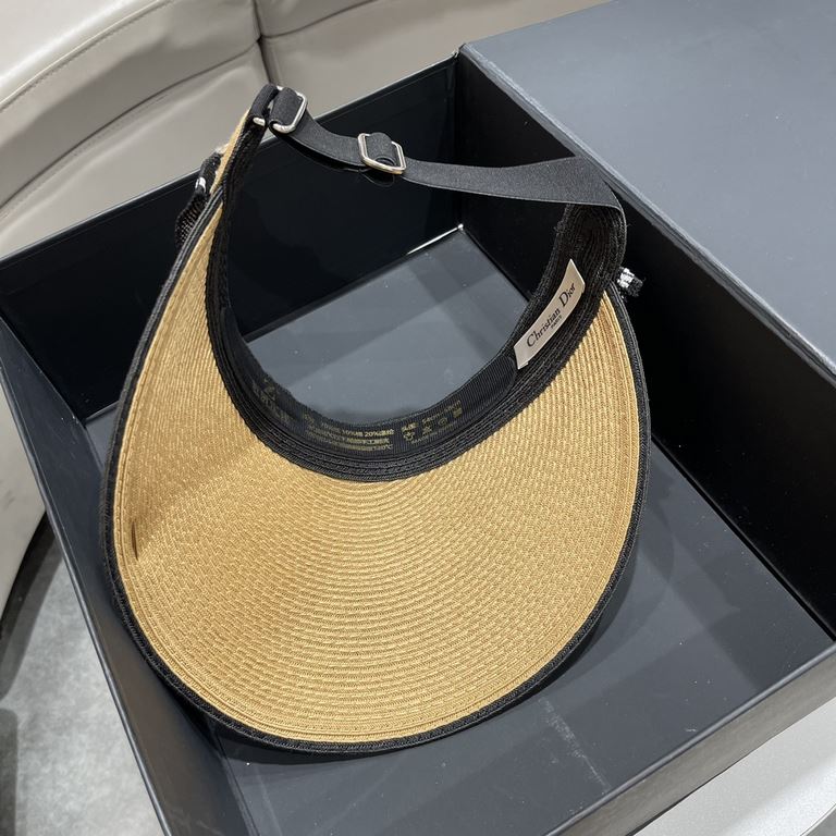 [DIOR Dior] 2023 spring and summer new explosive models counter synchronization counter models sun hat hollow cap, super convenient! Good ride! Out on the street must have