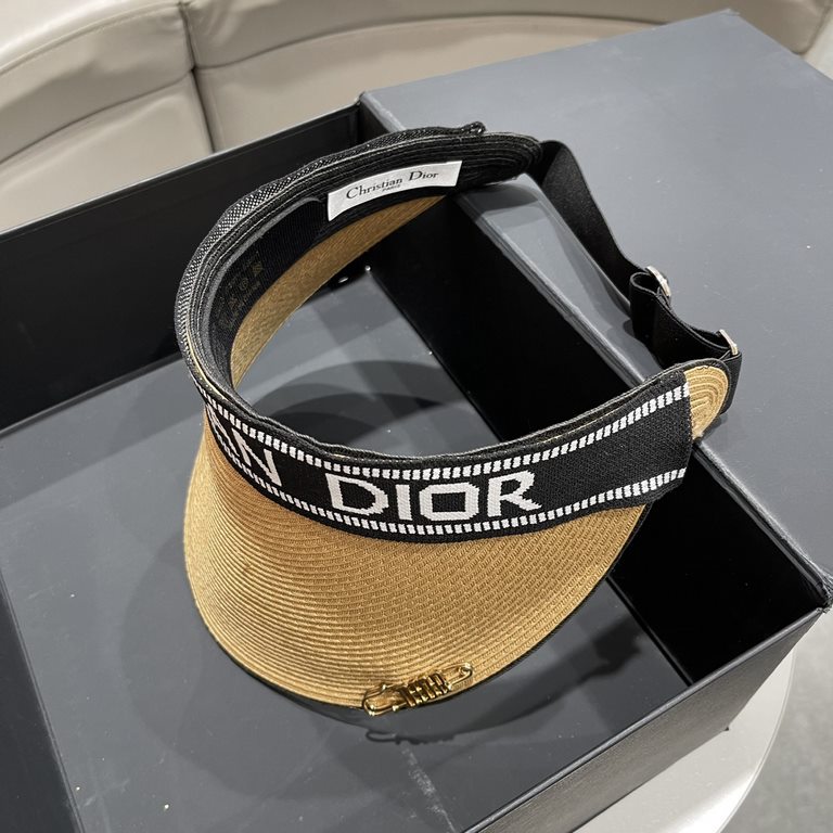 [DIOR Dior] 2023 spring and summer new explosive models counter synchronization counter models sun hat hollow cap, super convenient! Good ride! Out on the street must have