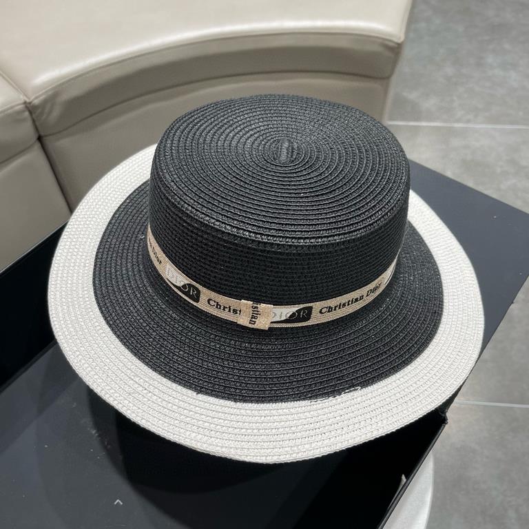 Dior Dior straw hat, 23 years new haute couture model straw hat, made of imported paper straw, head circumference 57cm