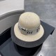 DIOR Dior 2023 early spring new Korean version of the casual straw hat   new models round top fine straw bowler hat straw hat [love] [love] workmanship details fine, simple and generous, versatile single product ~ out of