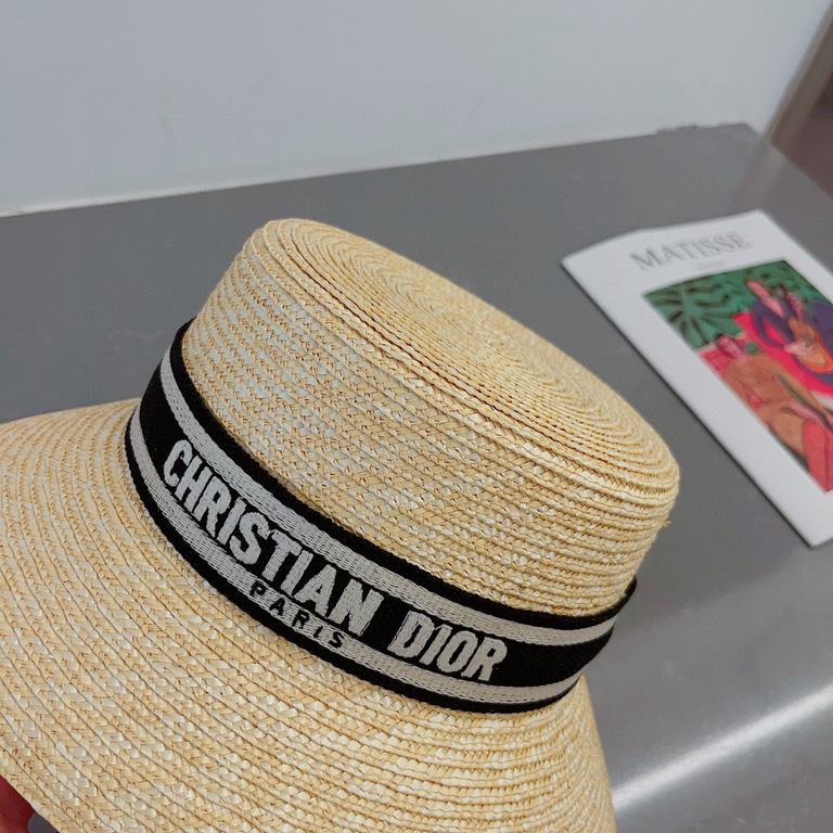 ￥. High versionDior Dior official model straw straw hat, high-density production, a super classy straw hat up ~ out of the street preferred! The hat is super beautiful and greasy color proper, lightweight and portable! F