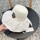 DIOR Dior large-brimmed sun hat summer fashion lace bow fisherman hat female foldable sun hat face sun hat