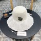 DIOR Dior large-brimmed sun hat summer fashion lace bow fisherman hat female foldable sun hat face sun hat