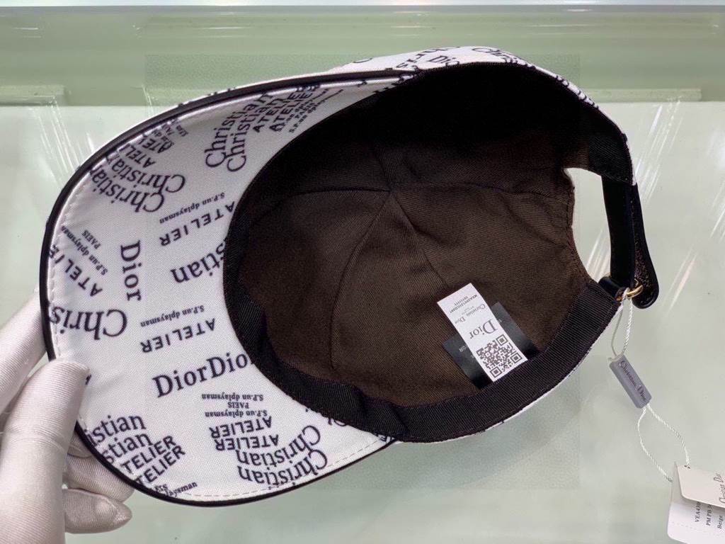 Dior.With box cloth bag, Dior (Dior) new original single baseball cap, Christian Dior silk screen, retro flavor, counter out-of-stock popular, 11 open mold customized, original canvas material   head layer cowhide, cotto