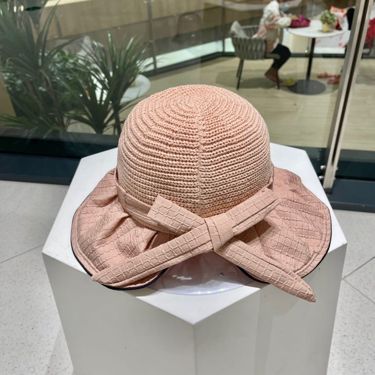 DIOR Dior vinyl sun hat women's UV shielding face show face small large brim beach fisherman hat foldable sun hat