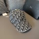 DiorWith box cloth bag, Dior (Dior) new original single baseball cap, Dior old flower, retro flavor, counter out-of-stock popular, 11 open mold customized, original canvas material   head layer cowhide, cotton lining, li