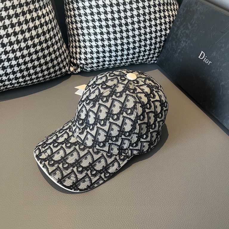 DiorWith box cloth bag, Dior (Dior) new original single baseball cap, Dior old flower, retro flavor, counter out-of-stock popular, 11 open mold customized, original canvas material   head layer cowhide, cotton lining, li