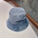 DIOR Dior fisherman hat women show face small 2023 new washed and old Harajuku style sunshade basin hat summer sunscreen hat