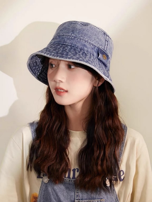 DIOR Dior fisherman hat women show face small 2023 new washed and old Harajuku style sunshade basin hat summer sunscreen hat