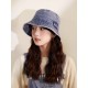 DIOR Dior fisherman hat women show face small 2023 new washed and old Harajuku style sunshade basin hat summer sunscreen hat