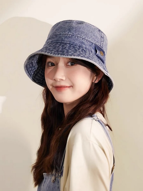 DIOR Dior fisherman hat women show face small 2023 new washed and old Harajuku style sunshade basin hat summer sunscreen hat