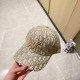 with dust bag [DIOR Dior] 2023 new gold embroidered baseball cap, new shipments, big name models are super good with, hurry to get!