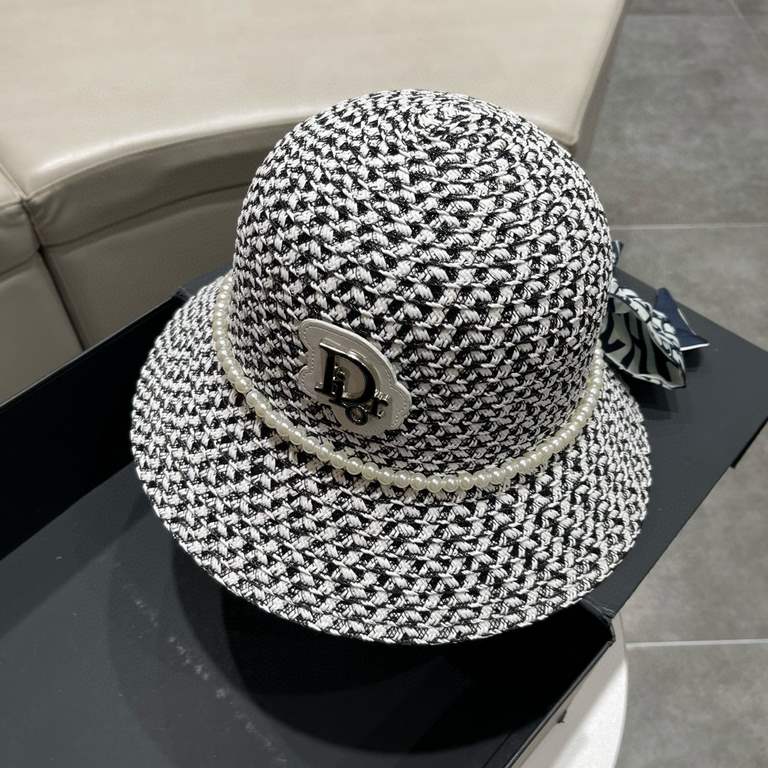 Dior Dior straw hat, sun hat, celebrity temperament model, head circumference 57cm