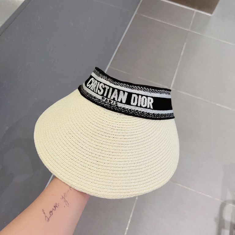 Dior Dior New Straw Hat, Sun Shade Hair Band.