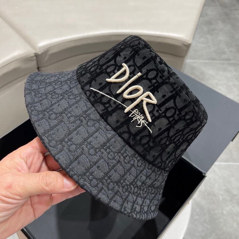 [DIOR Dior] 2023 summer new counter men and women models sunshade fisherman's hat, the big name shipment, super convenient! Good ride! Out on the street must have