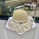 DIOR Dior vinyl sun hat women's UV shielding face show face small large brim beach fisherman hat foldable sun hat