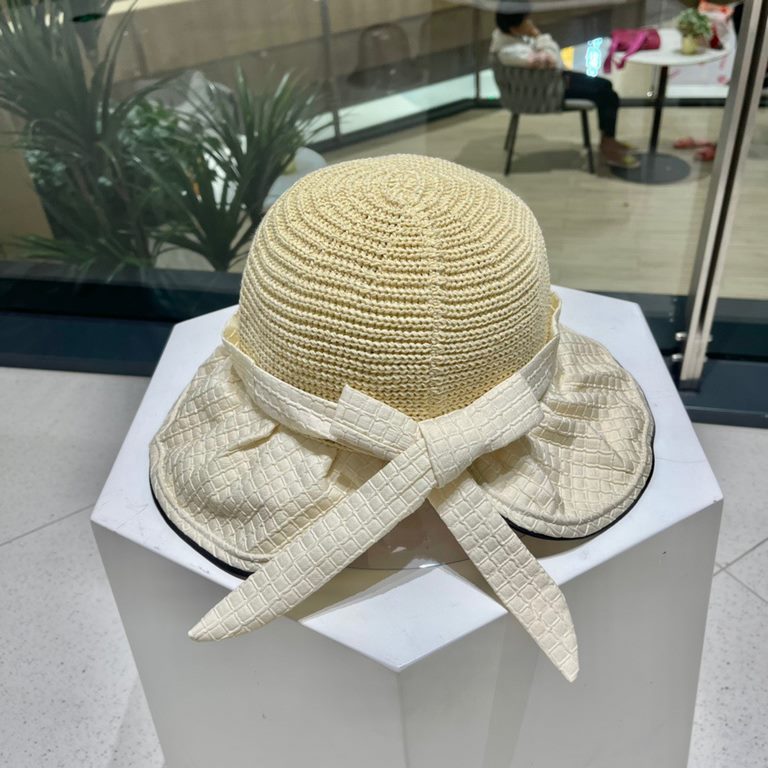 DIOR Dior vinyl sun hat women's UV shielding face show face small large brim beach fisherman hat foldable sun hat