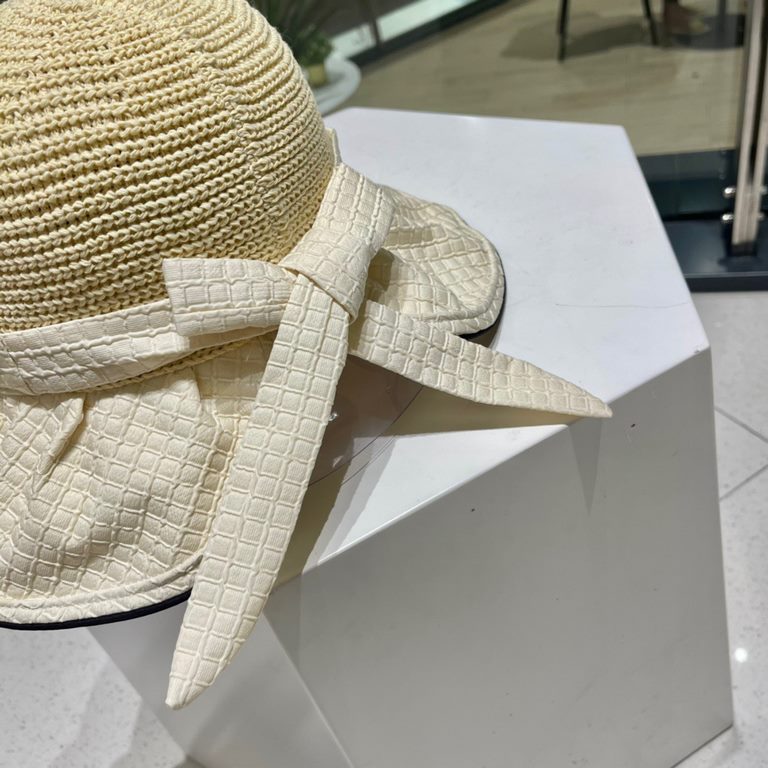 DIOR Dior vinyl sun hat women's UV shielding face show face small large brim beach fisherman hat foldable sun hat