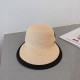 ￥Dior Dior Dior Duck Tongue Straw Hat, Sun Hat, Color Blocking Design, Head Circumference 57cm