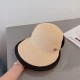 ￥Dior Dior Dior Duck Tongue Straw Hat, Sun Hat, Color Blocking Design, Head Circumference 57cm