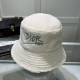 Dior (Dior) official website with the same fall models fisherman hat latest models of superb quality materials, details of workmanship is particularly exquisite, counter quality, on the head effect is excellent!