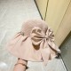 with dust bag [Dior Dior] 2023 spring and summer models of simple large-brimmed bow fisherman's hat, the big models are super good with the big brands, hurry to get it!