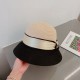 ￥Dior Dior 23 summer new straw hat, high-end imported materials, color blocking design, head circumference 57cm