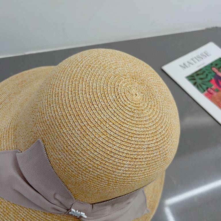 Dior Dior straw hat, foldable sun hat, celebrity temperament model, multi-color Head circumference 57cm