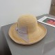 Dior Dior straw hat, foldable sun hat, celebrity temperament model, multi-color Head circumference 57cm