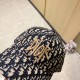 with dust bag [DIOR Dior] 2023 new gold embroidered baseball cap, new shipments, big name models are super good with, hurry to get!