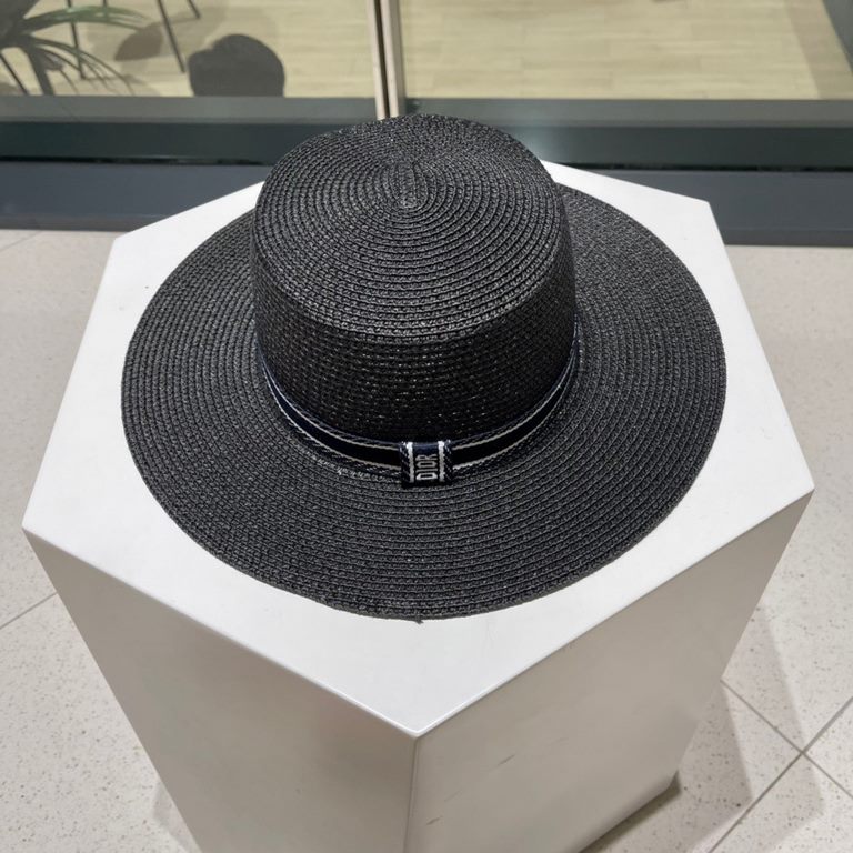 Dior Dior straw hat, sun hat, sun protection head circumference 57cm