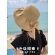 DIOR Dior fisherman hat female summer new large brim cover the whole face vinyl sun hat sunscreen sun hat UV sun hat children