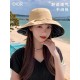 DIOR Dior fisherman hat female summer new large brim cover the whole face vinyl sun hat sunscreen sun hat UV sun hat children