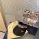 with dust bag [DIOR Dior] 2023 summer new small fragrance wind popping sun hat hollow cap, the big name shipment, super convenient! Good ride! Out on the street must