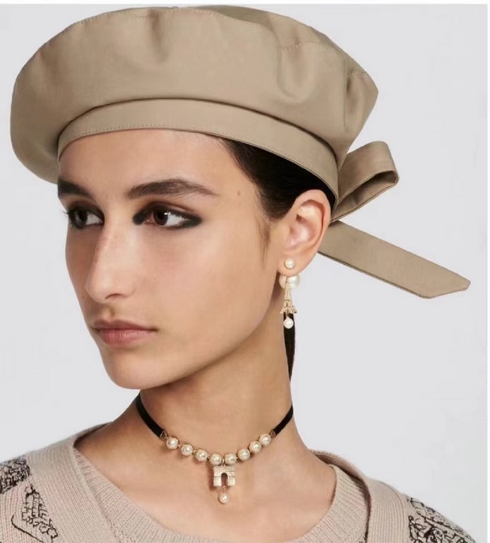 Dior Dior counter new bow   beret, haute couture, goddess must have, head circumference 57cm