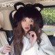 DIOR Dior cute plush hat women's fall and winter warm ear protection knitted wool cute versatile fashion cap Yangqi fashionable trend