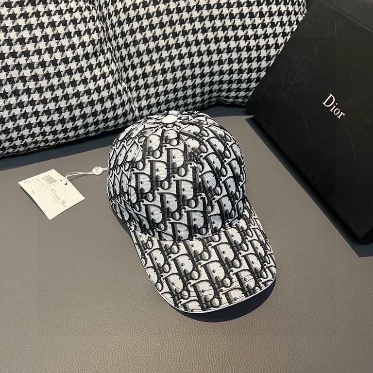 DiorWith box cloth bag, Dior (Dior) new original single baseball cap, Dior old flower, retro flavor, counter out-of-stock popular, 11 open mold customized, original canvas material   head layer cowhide, cotton lining, li