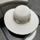 Dior Dior Straw Hat, Sun Hat, Beach Sun Hat Cap, Celebrity Style, With Webbing Headband 57cm