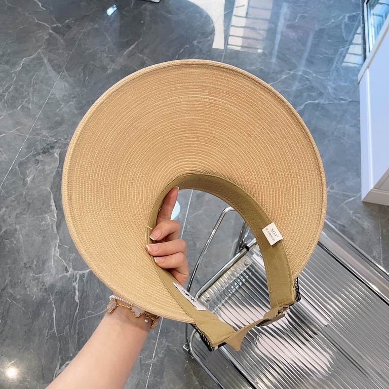 Dior order model high quality thin braid hollow top hatSummer shading shell hollow cap, large brim widening 180 ° full face sunscreenEfficient sunshade, show face small style, big head baby rest assured that the hand!