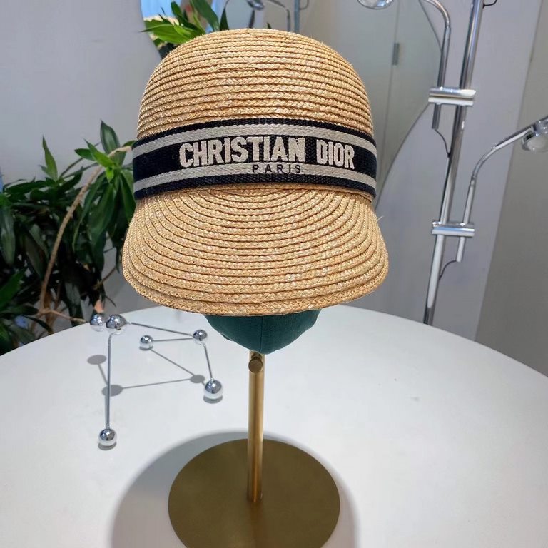 ￥Dior Dior Wheat Straw Duck Hat, Haute Couture, High Density Production, Head Circumference 57cm