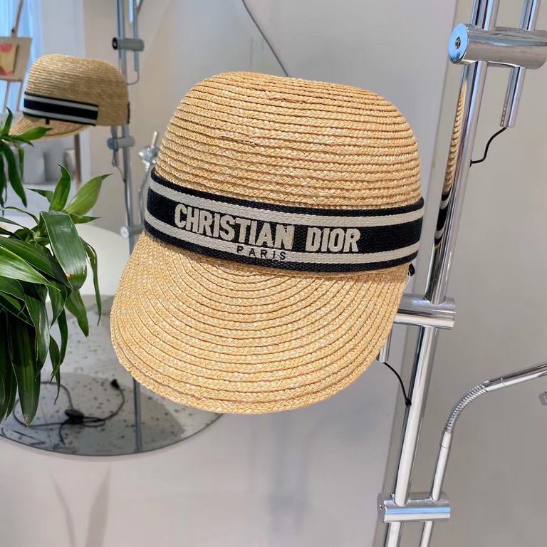 ￥Dior Dior Wheat Straw Duck Hat, Haute Couture, High Density Production, Head Circumference 57cm