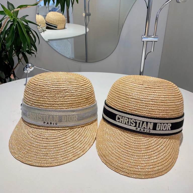 ￥Dior Dior Wheat Straw Duck Hat, Haute Couture, High Density Production, Head Circumference 57cm